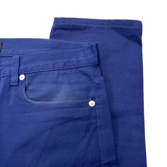 APC Blue Twill Pants 5 pocket Jean Straight 30 x 30 Cotton Button Fly - Picture 4 of 9